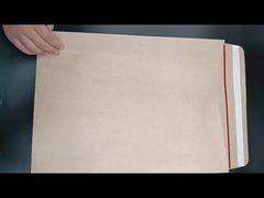 স্ব-আঠালো ব্রাউন ক্রাফ্ট পয়েন্টড বটম ব্যাগ টেকসই পরিবেশ বান্ধব খাদ্য-নিরাপদ ঘন পুনর্ব্যবহৃত উপাদান