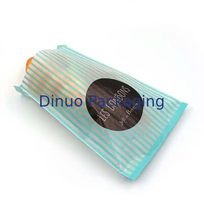 খাদ্য গ্রেড বায়োডেগ্রেডেবল গ্লাসিন পেপার ব্যাগ কাস্টমাইজযোগ্য আকার রঙ বেকারি খাদ্য প্যাকেজিং