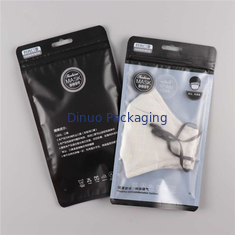 ফ্ল্যাট নীচে Reseableable মেডিকেল মাস্ক প্যাকেজিং জন্য Ziplock ব্যাগ স্ট্যান্ড আপ