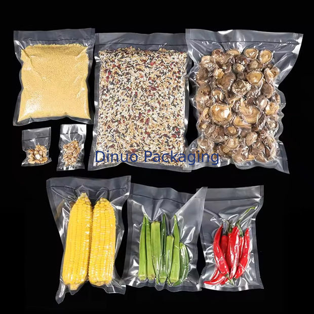 বিভিন্ন আকার নাইলন ভ্যাকুয়াম ব্যাগ বেধ 0.06-0.12mm নাইলন / পিই উপাদান