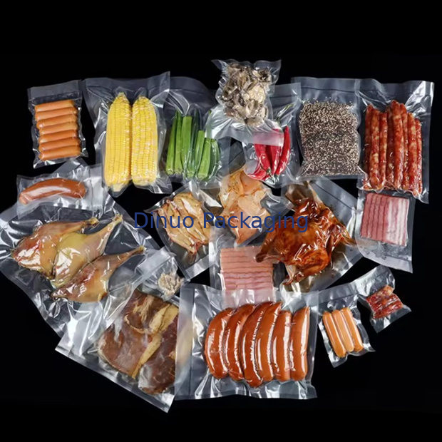 বিভিন্ন আকার নাইলন ভ্যাকুয়াম ব্যাগ বেধ 0.06-0.12mm নাইলন / পিই উপাদান