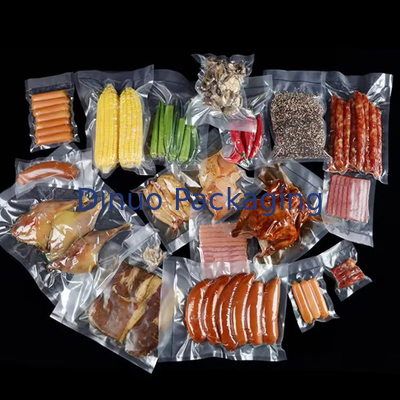 বিভিন্ন আকার নাইলন ভ্যাকুয়াম ব্যাগ বেধ 0.06-0.12mm নাইলন / পিই উপাদান