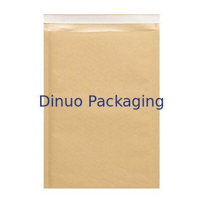 Pack Of 15 Kraft Bubble Mailers with Low Density Polyethylene Inner Materials and Customized Logo
