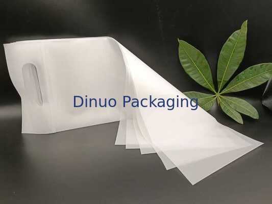 আর্দ্রতা-নিরোধক এবং টেকসই ফ্রস্টেড সিপিই পুনরায় সিলযোগ্য জিপার ব্যাগ, খাবার এবং ছোট আইটেমের জন্য হ্যান্ডেল সহ