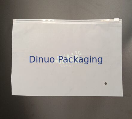 পরিবেশ-বান্ধব খাদ্য-নিরাপদ পুনরায় ব্যবহারযোগ্য CPE ফ্রস্টেড জিপার পাউচ পোশাক ও নথিপত্রের জন্য