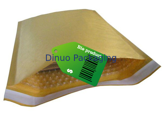 হলুদ খসড়া কাগজ বুদ্বুদ মোড়ানো খাম, 235x330mm #H বুদ্বুদ মেইলার ব্যাগ