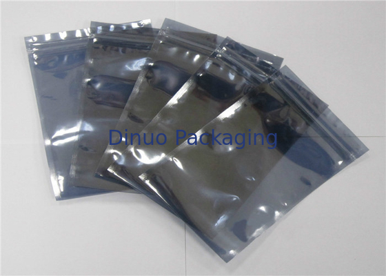 আর্দ্রতা প্রুফ ইএসডি ঢালাই ব্যাগ, Ziplock সঙ্গে ভ্যাকুয়াম এন্টি স্ট্যাটিক পাউন্ড