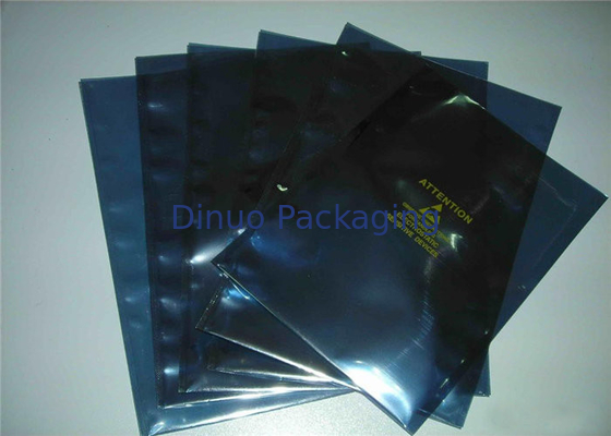 আর্দ্রতা প্রুফ ইএসডি ঢালাই ব্যাগ, Ziplock সঙ্গে ভ্যাকুয়াম এন্টি স্ট্যাটিক পাউন্ড