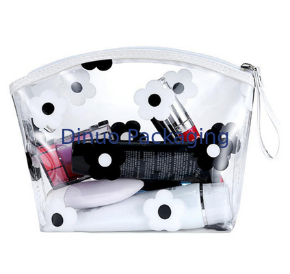 পুনর্ব্যবহারযোগ্য পিভিসি Reseableable প্যাকেজিং ব্যাগ জিপার সৌন্দর্য অঙ্গরাগ স্টোরেজ সঙ্গে