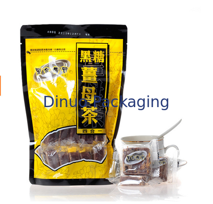 Reseableable লক কাস্টম মুদ্রিত স্ট্যান্ড আপ Pouches, প্লাস্টিক ফুড প্যাকেজিং ব্যাগ