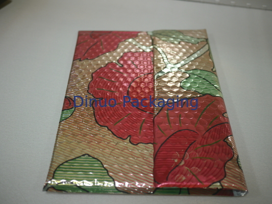 রঙিন মুদ্রিত ধাতব বুদ্বুদ রেখাযুক্ত ব্যাগ আকার 1 / 7.25 "এক্স 12" ছুটির বুদ্বুদ মিলার